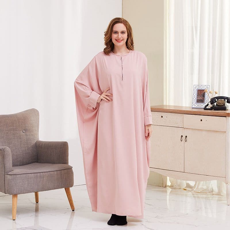 image-Xueguo Muslim Dress - Blue Swing Long Sleeve