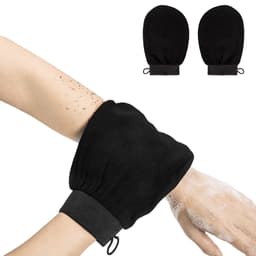 image-Jeniel 15x20 Rayon Pink Bath Gloves - Double-Sided Shower Towel