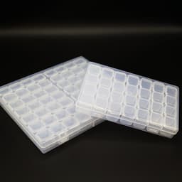 image-Manicure Tools Storage Box - 56 Grid Transparent