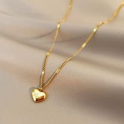 image-Titanium Steel Diamond Necklace - Women's Clavicle Chain