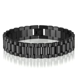 image-Stainless Steel Men's Bracelet 15mm Wide Adjustable