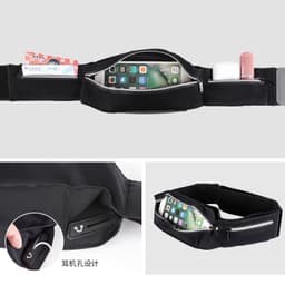 image-CWILKES Waist Bag - Black Reflective Waterproof