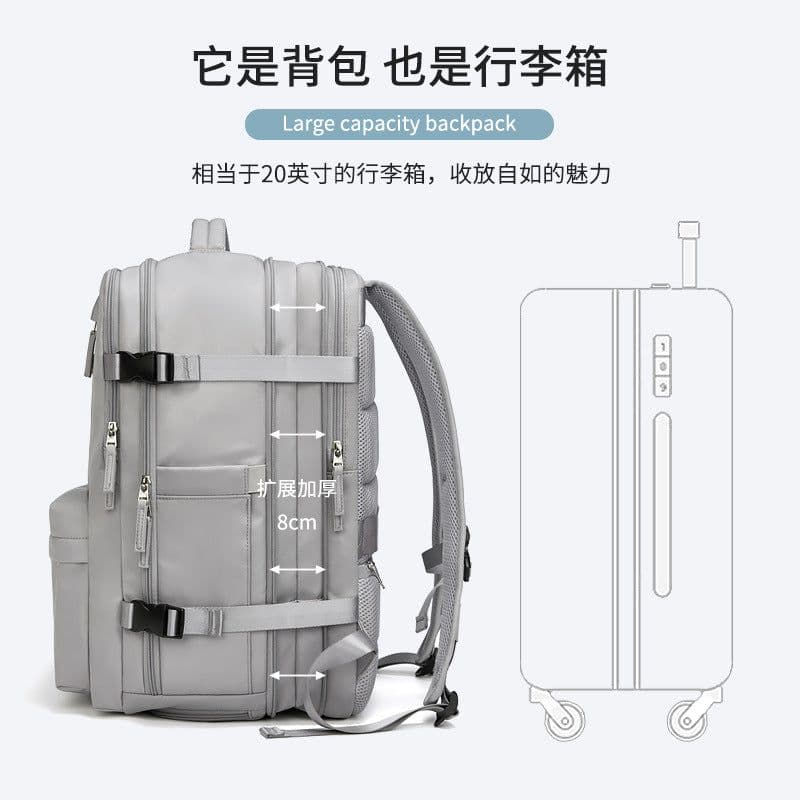 image-School bag boys backpack female college high school student backpack large capacity Korean version simple travel backpack
