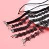 image-6Pcs Biao Ke Lace Choker Necklace Set - Geometry Alloy 21-50cm