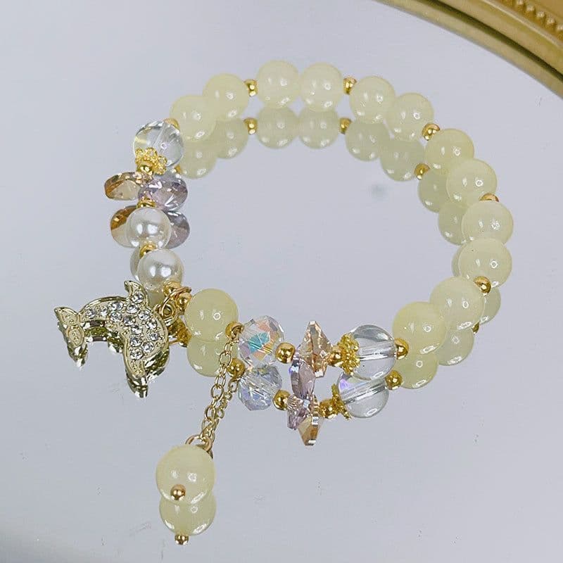 image-Sanrio Glass Bracelet - Dolphin Yellow Cartoon