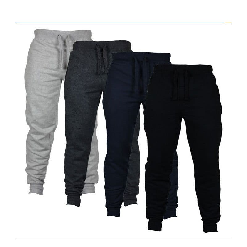 image-Men's Casual Sports Pants - Dark Gray Loose XXXXL