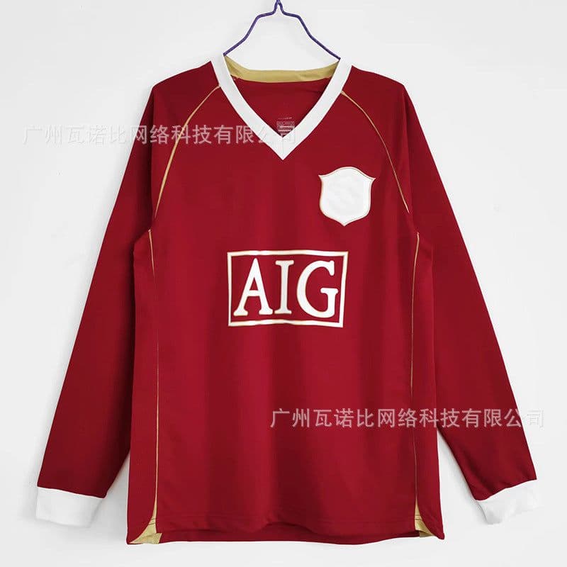 image-Football Jersey - Retro Home Away Long Sleeve Polyester