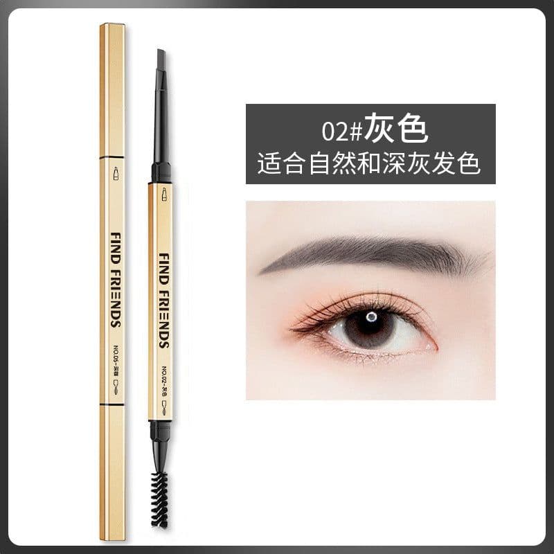 image-Cross-border hot selling four-head forked liquid eyebrow pencil Korean version four-claw waterproof and anti-Han long-lasting not easy to smudge lazy eyebrow pencil