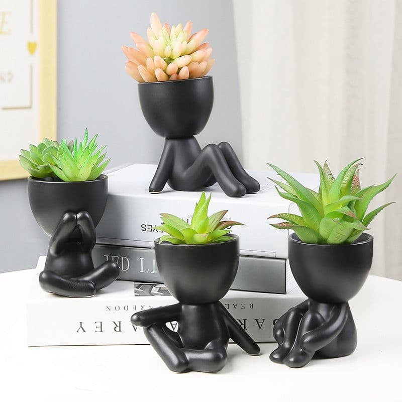 image-Sanwuxuan Nordic Ceramic Succulent Pot
