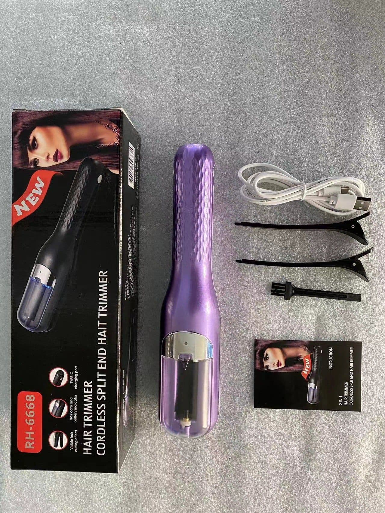 image-New cross-border 3rd generation charging 2 in 1 hair trimmer hair styling multi-function hair chopper hair split end trimmer