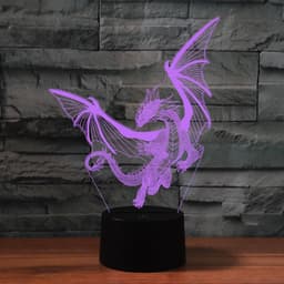 image-Dinosaur 3D LED Night Light Remote Control 16 Color