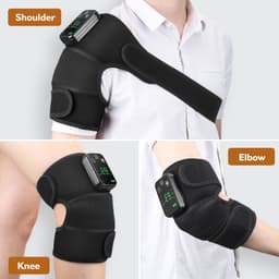 image-Factory new heating knee pad usb rechargeable electric heating heating vibration massage shoulder pad leg universal protective gear