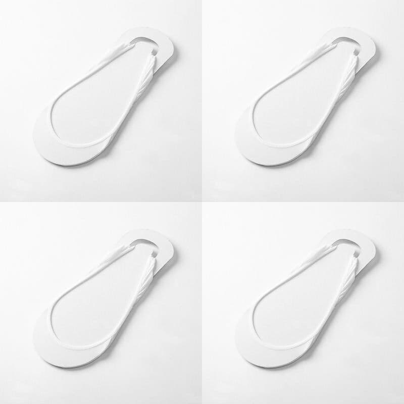 image-Half-palm suspenders sponge pad suspenders ice silk boat socks female hollow out invisible half summer sweat-absorbing thin invisible socks