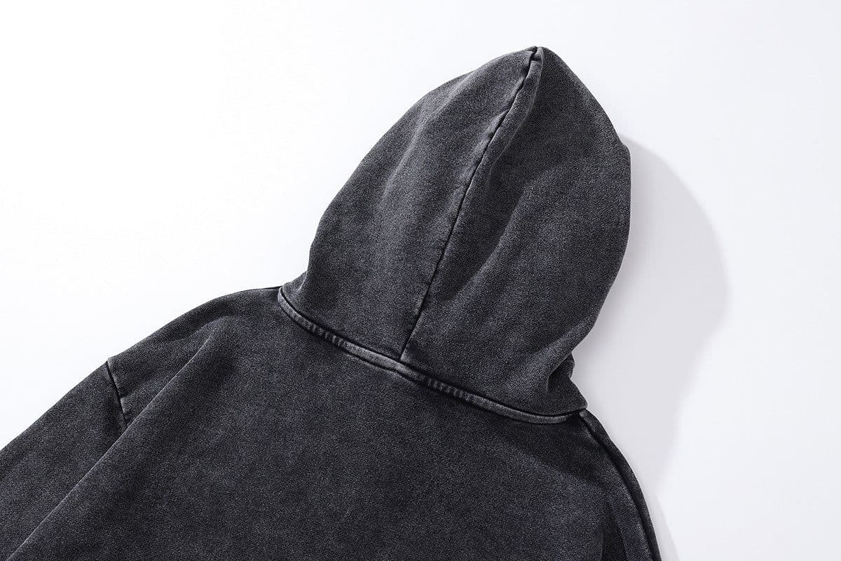 image-Cotton Fleece Hoodie - Kangaroo Pocket Loose Fit XXL
