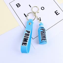image-Cartoon Letter Keychain - Yellow PVC Doll Pendant
