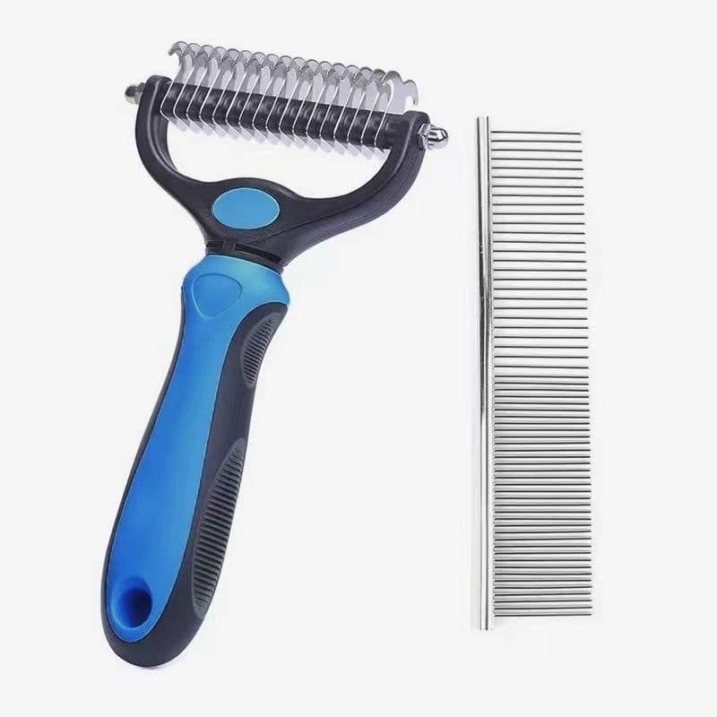 image-Pet Detangling Comb - Stainless Steel Dog Cat