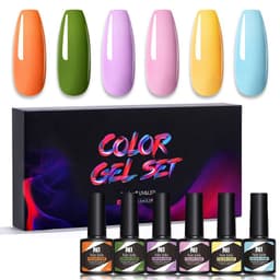 image-Nee Jolie UV Gel Nail Polish Set - 6 Colors 8.5ml