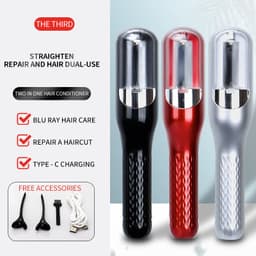 image-Cross-border multi-function hair clipper hair bifurcation trimmer rechargeable portable home automatic hair clipper electric haircut