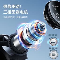 image-A few elements small fan handheld mini portable leafless turbo fan charging with students baby children blowing