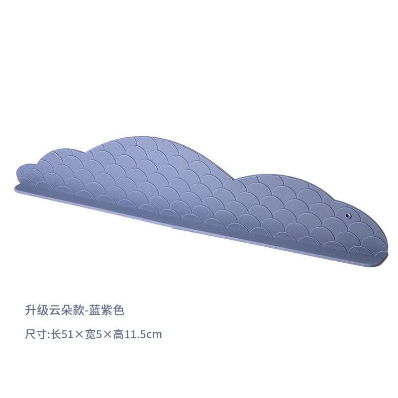 image-Kitchen Sink Splash Guard Silicone Suction Cup Baffle