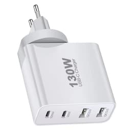 image-GaN 130W Multi-Port USB-C Charger - White