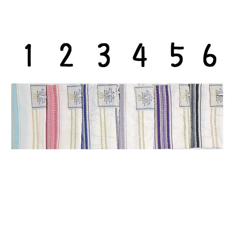 image-Arabian Scarf Shawl - Navy Blue Gold 50x180cm Polyester