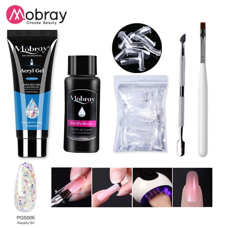 image-Manicure Crystal Extension Glue Set 5-Piece Full Set Explosive Style Nail Tools