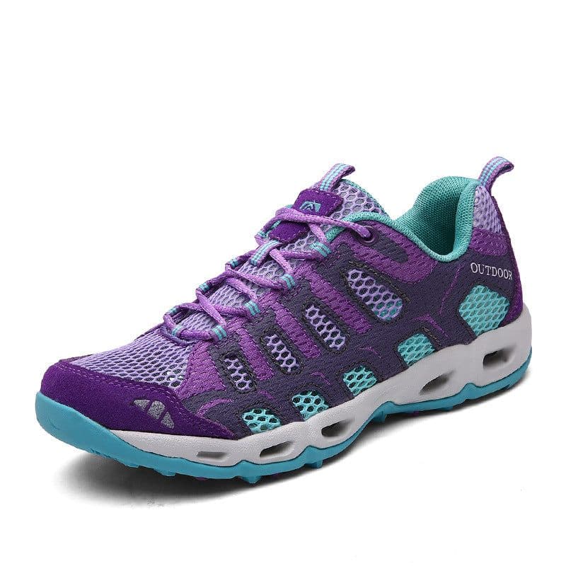 image-River Tracing Shoes - Unisex Plum Red Mesh