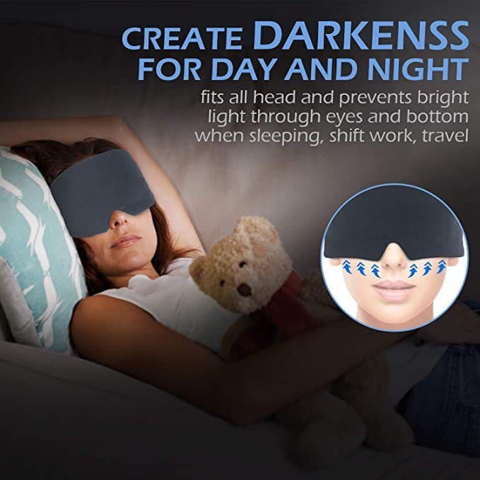 image-Japanese Blackout Modal Cotton Eye Mask, Large, Breathable
