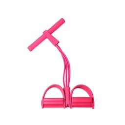 image-4-Tube Yoga Tension Belt - Pink Fitness Abdominal Aid
