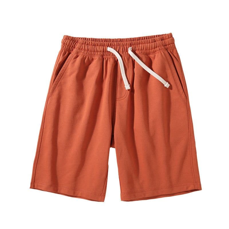 image-Heavyweight Cotton Shorts - Green 3XL Loose Casual Japanese Design