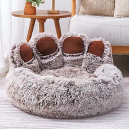 image-Plush Pet Nest - Warm Thickened Velvet Long-Haired Dog & Cat Bed (68 characters)