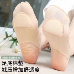 image-Half-palm suspenders sponge pad suspenders ice silk boat socks female hollow out invisible half summer sweat-absorbing thin invisible socks