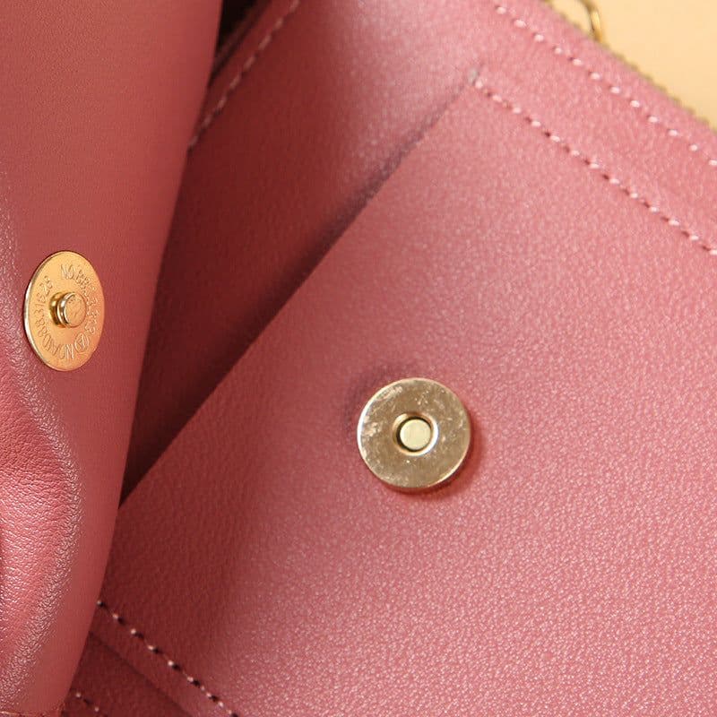 image-Lonnie Mobile Phone Bag H018 - Dark Pink PU Leather