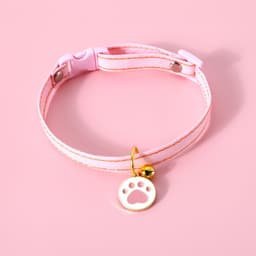 image-Dayuanzi Pet Collar - Denim Pink Cat Claw S