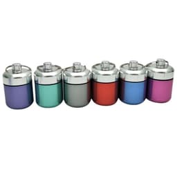 image-Aluminum Alloy Earplug Storage Case - Colorful Metal