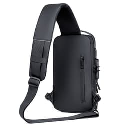 image-Men's Chest Bag Oxford Anti-Theft Shoulder Bag Black
