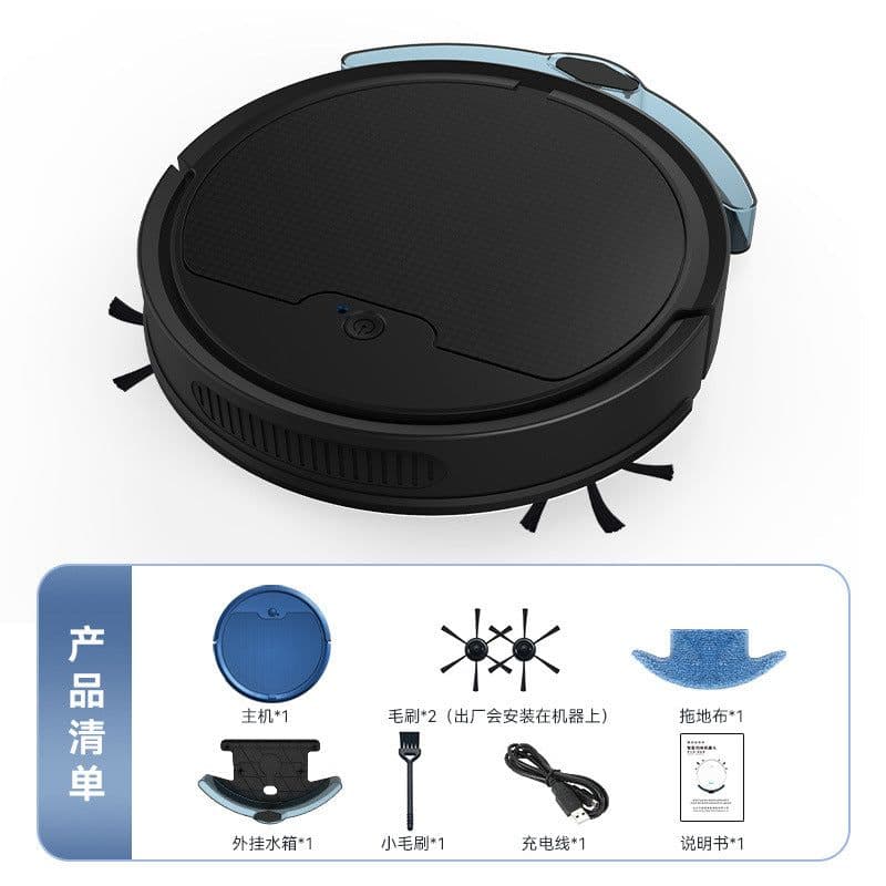 image-Intelligent Sweeper Robot - Dark Blue YQ8S-MAX App Control Vacuum Cleaner
