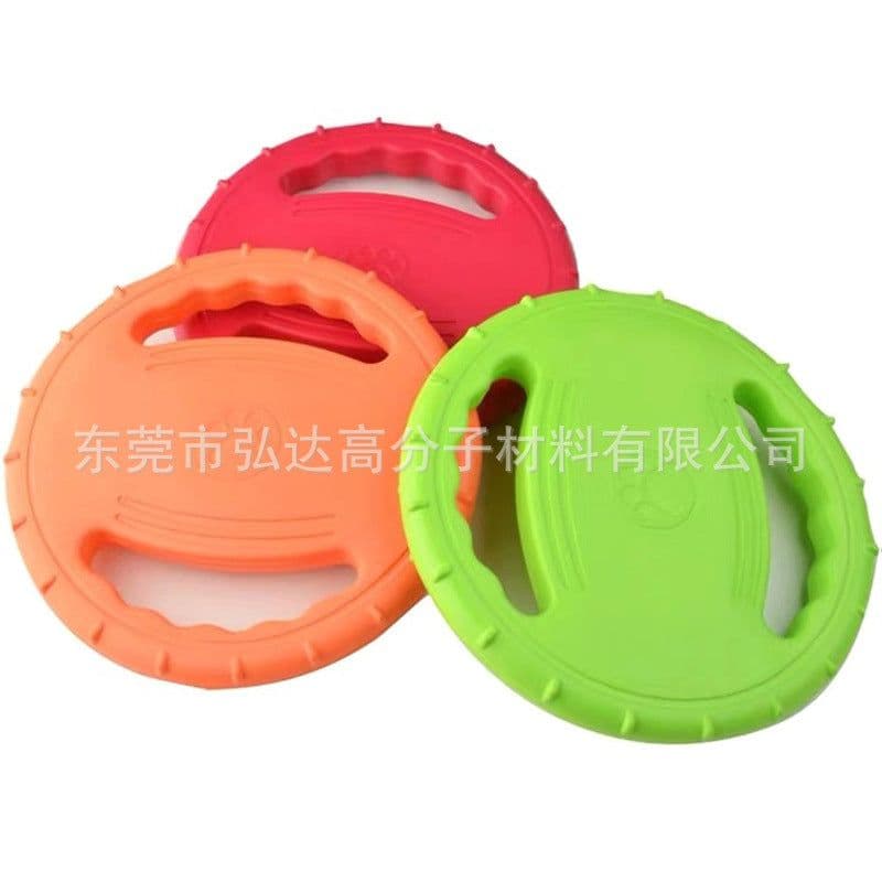 image-Red EVA Frisbee for Dog Training - 160g Bite-Resistant Toy