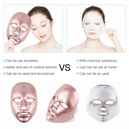 image-GLOMEVE LED Color Light Mask IPL Device - Rechargeable Seven Color Skin Rejuvenation