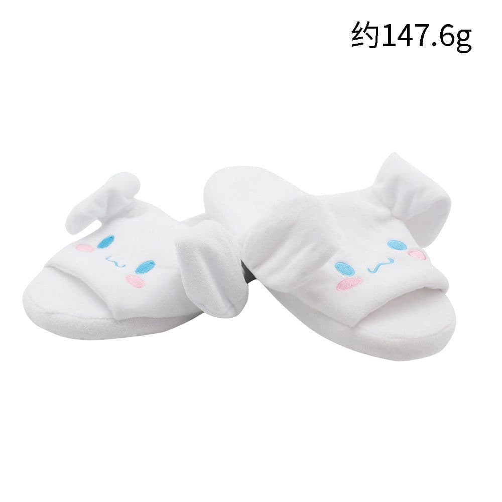 image-Cute Cartoon Slippers - Moving Ears Anti-slip Blue