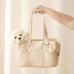 image-Fluffybaby Pet Carrier Bag - Cotton 50-60L Grey