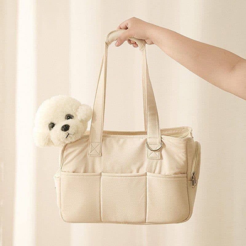 image-Fluffybaby Pet Carrier Bag - Cotton 50-60L Grey