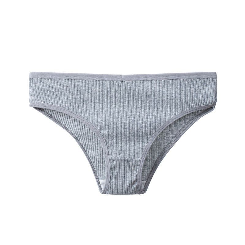 image-Summer breathable skin-friendly sports high elastic stretch ladies briefs cotton comfortable new pure color girls underwear