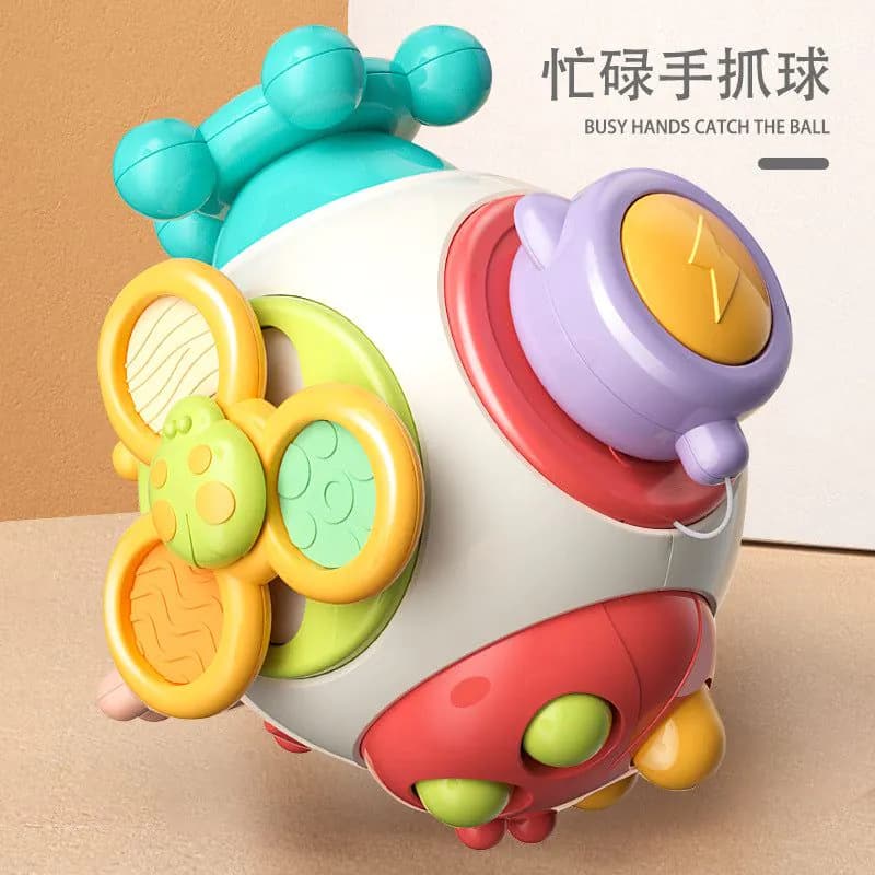 image-Zhibei Busy Ball - Infant Puzzle - Six-Sided Training Toy - Plastic - Ages 0-2