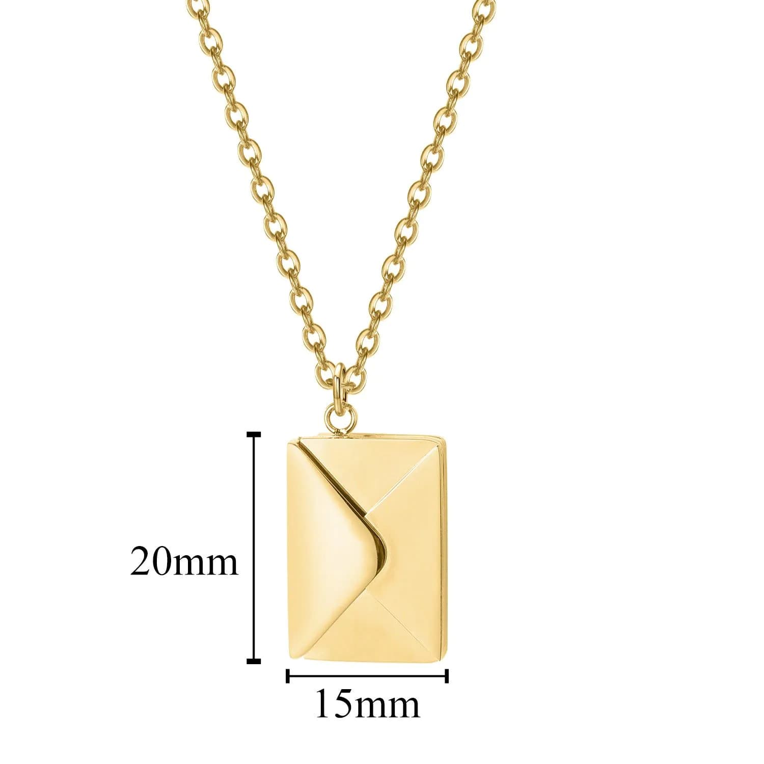 image-Yunxin Titanium Steel Clavicle Necklace - Rose Gold Love Lettering, 41-50cm