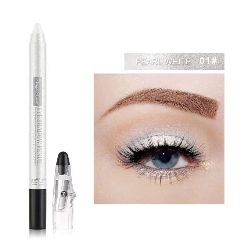 image-Cross-border eyeshadow pen, eyeliner, eyeshadow stick, eyeshadow silkworm pen, pearlescent eyeshadow pen with pencil sharpener, foaming pen