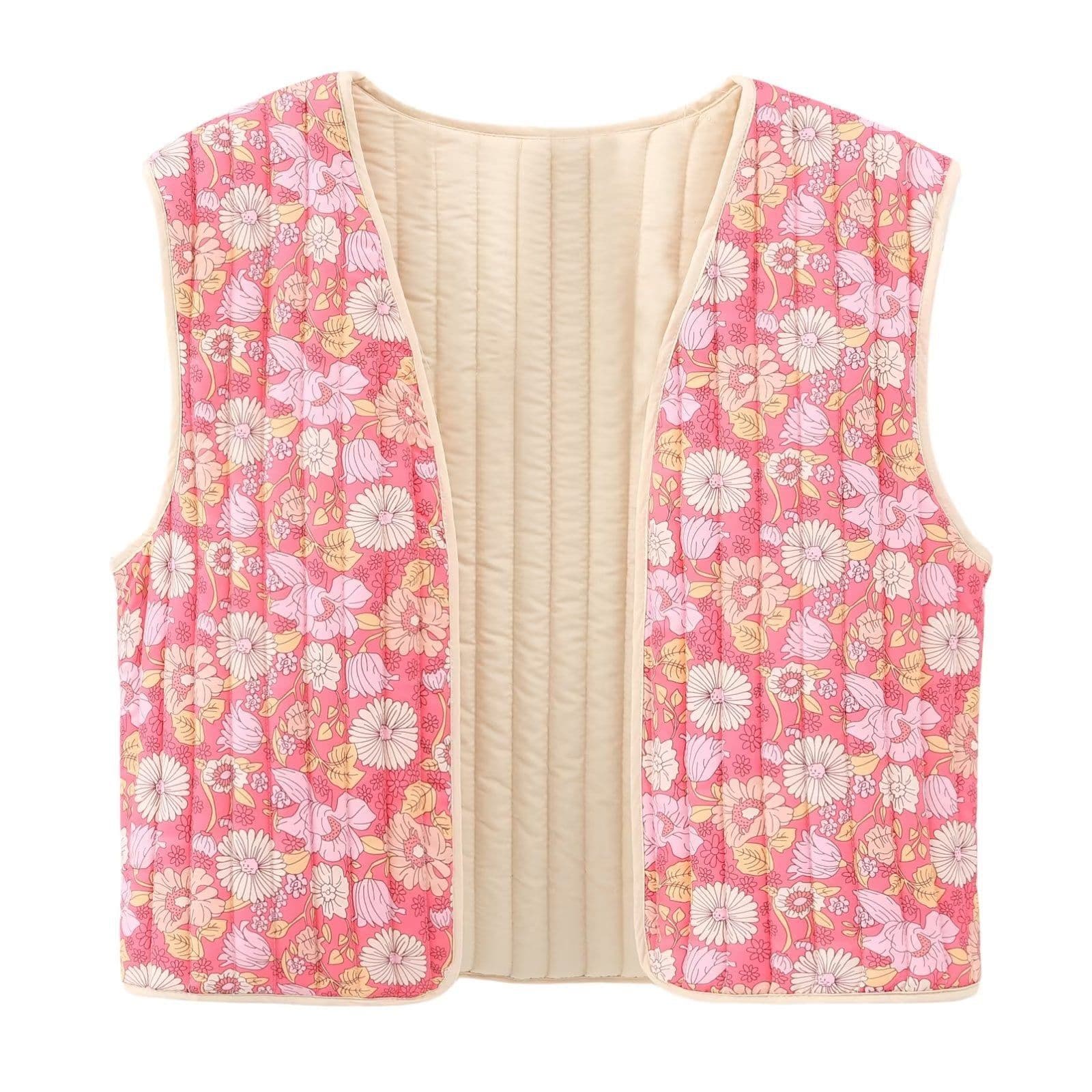 image-Women's Cotton Vest Watermelon Red XS V-Neck