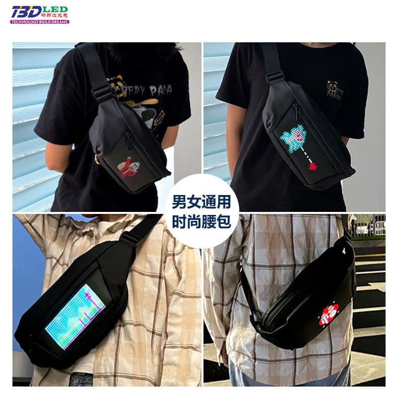 image-LED Backpack Bluetooth Oxford - Black