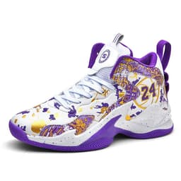 image-Men's High-Top Basketball Shoes - Black White Camouflage